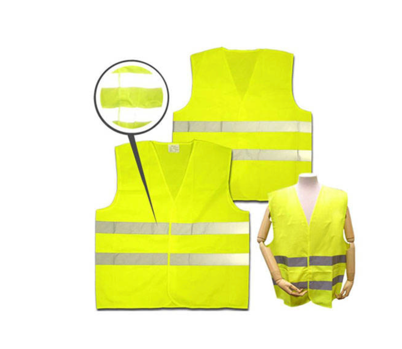 Vestă Reflectorizantă Auto Siguranță 1+1 GRATIS