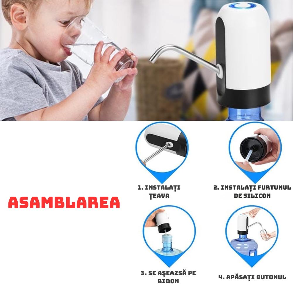 Dozator Electric Portabil pentru Apa 1+1 GRATIS