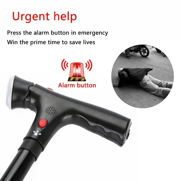 Baston Telescopic Pliabil cu Alarmă
