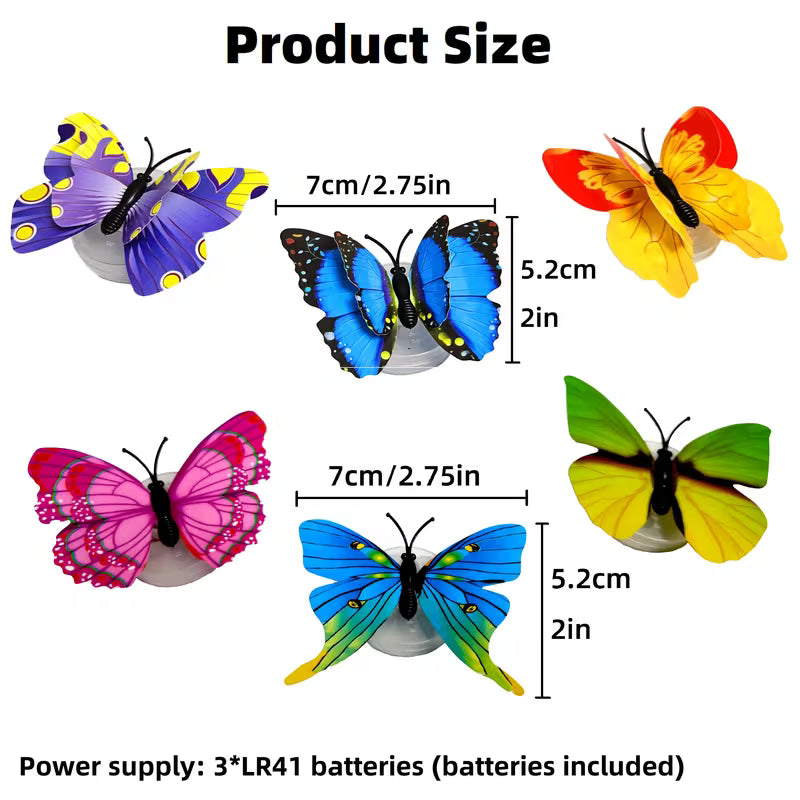 SET 10 FLUTURI LUMINOSI 3 D CU LED 1+1 GRATIS