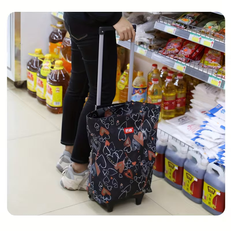 GEANTA CARUCIOR CU ROTI PENTRU CUMPARATURI