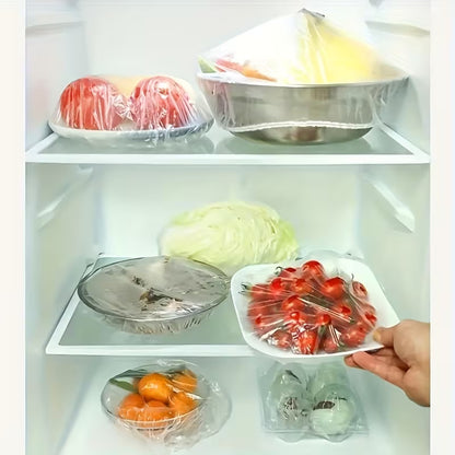 SET 100 PUNGI ALIMENTARE ELASTICE, TRANSPARENTE 1 + 1 GRATIS