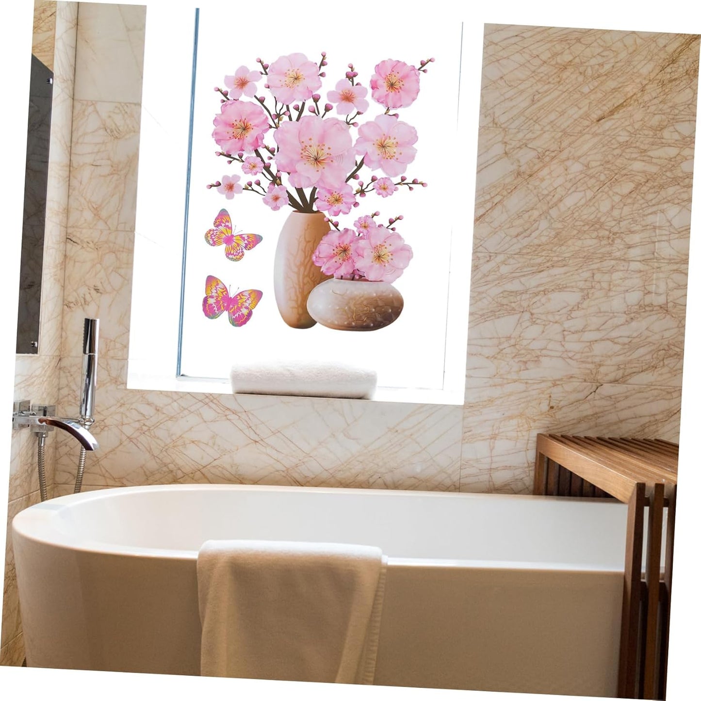 SET STICKERE CU 4 DECORAȚIUNI FLORALE