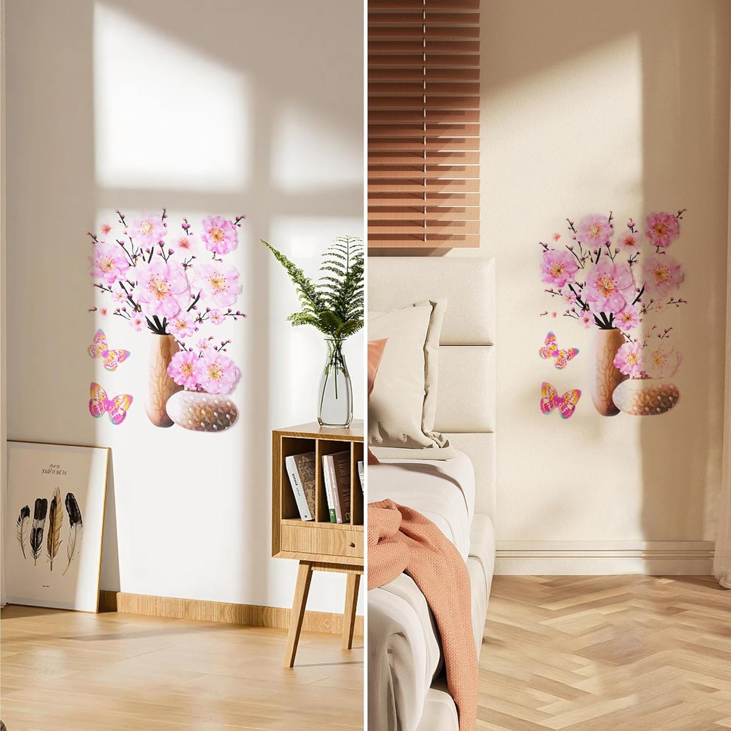 SET STICKERE CU 4 DECORAȚIUNI FLORALE