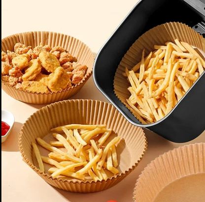 2 SETURI X 50 HÂRTII AIR FRYER ROTUNDE