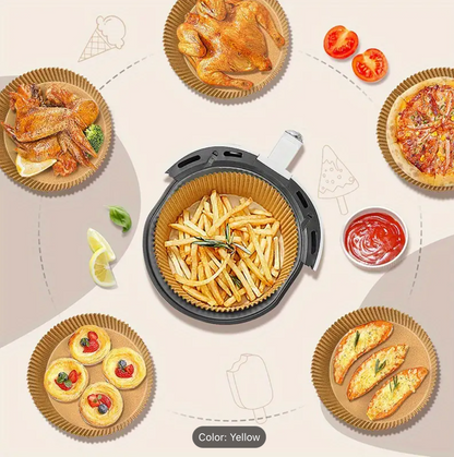 2 SETURI X 50 HÂRTII AIR FRYER ROTUNDE