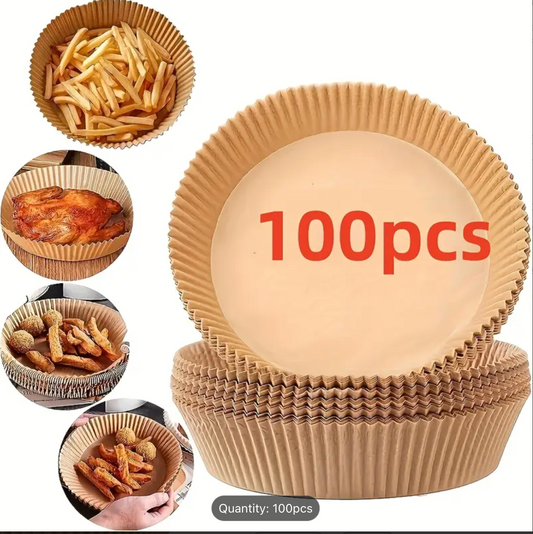 2 SETURI X 50 HÂRTII AIR FRYER ROTUNDE