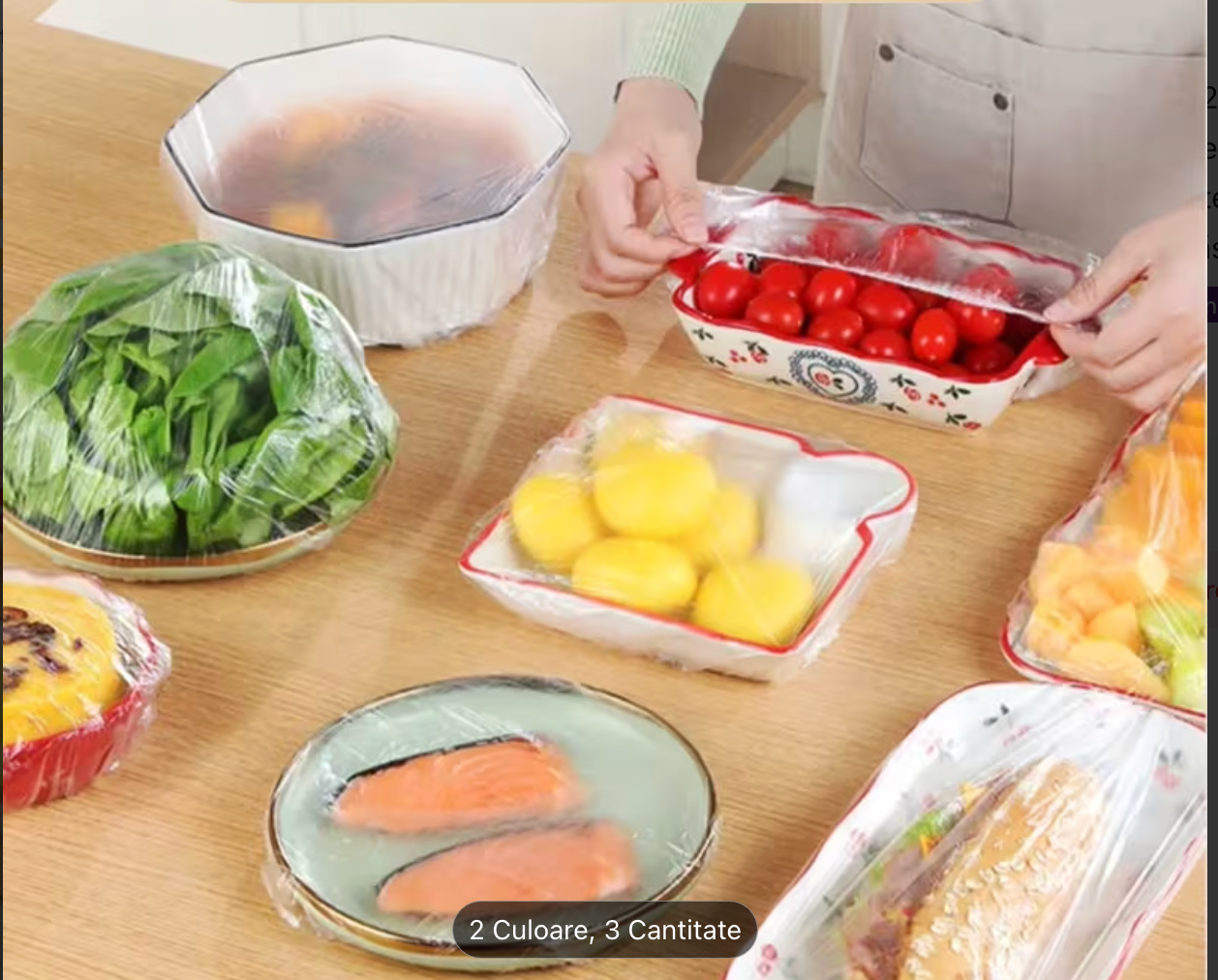 100+100 GRATIS HUSE ELASTICE PENTRU BUCATARIE