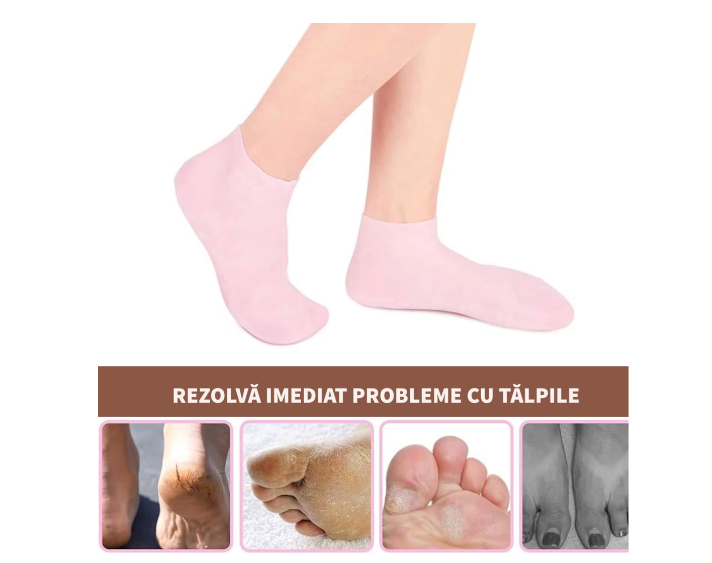 ȘOSETE SILICON HIDRATANTE PENTRU PICIOARE