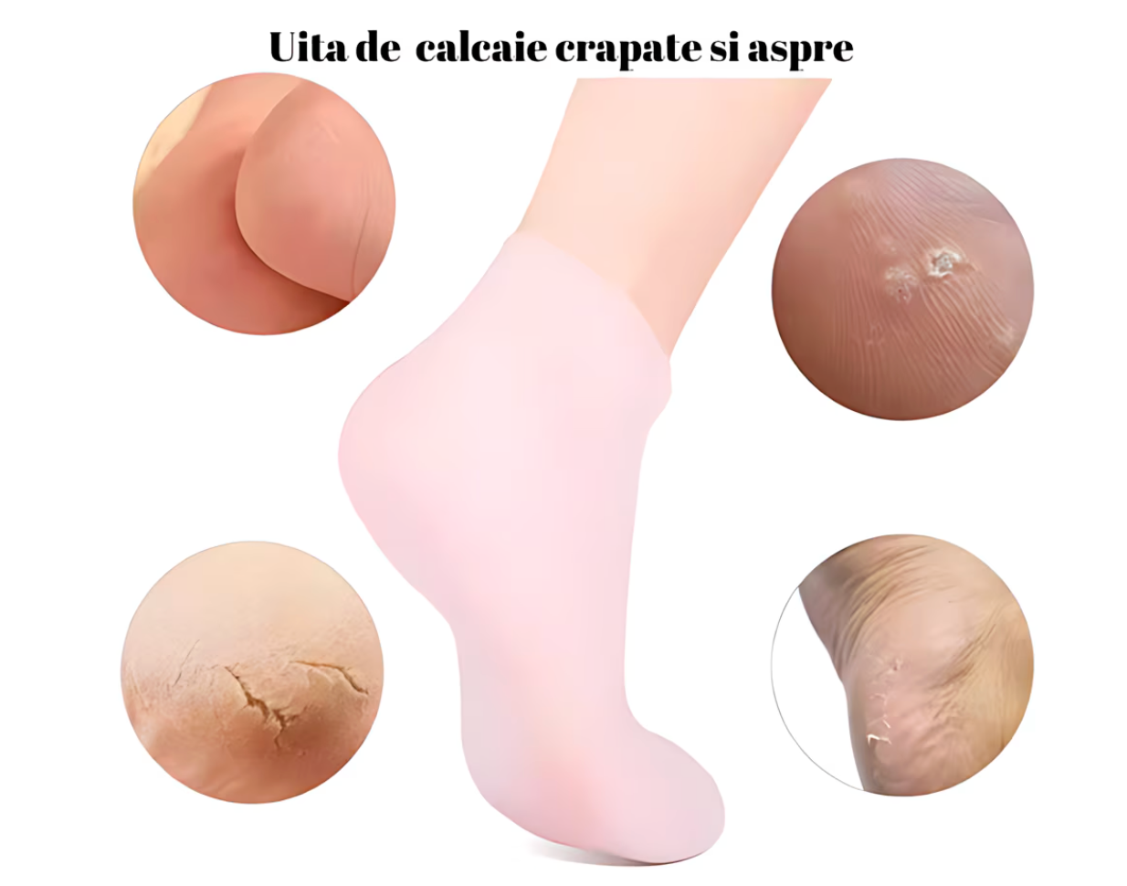 ȘOSETE SILICON HIDRATANTE PENTRU PICIOARE