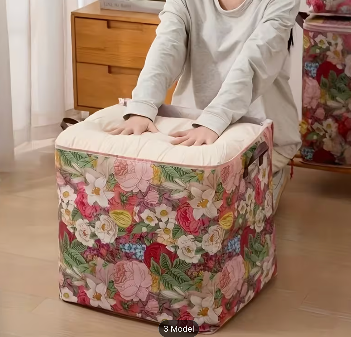 SET 3 HUSE ORGANIZARE HAINE, MODEL FLORAL
