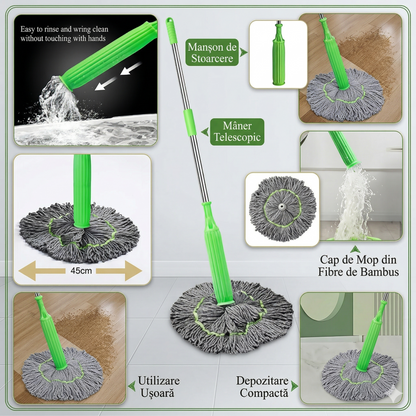 1+1 Gratis Mop Magic pentru Curățenie Ușoară