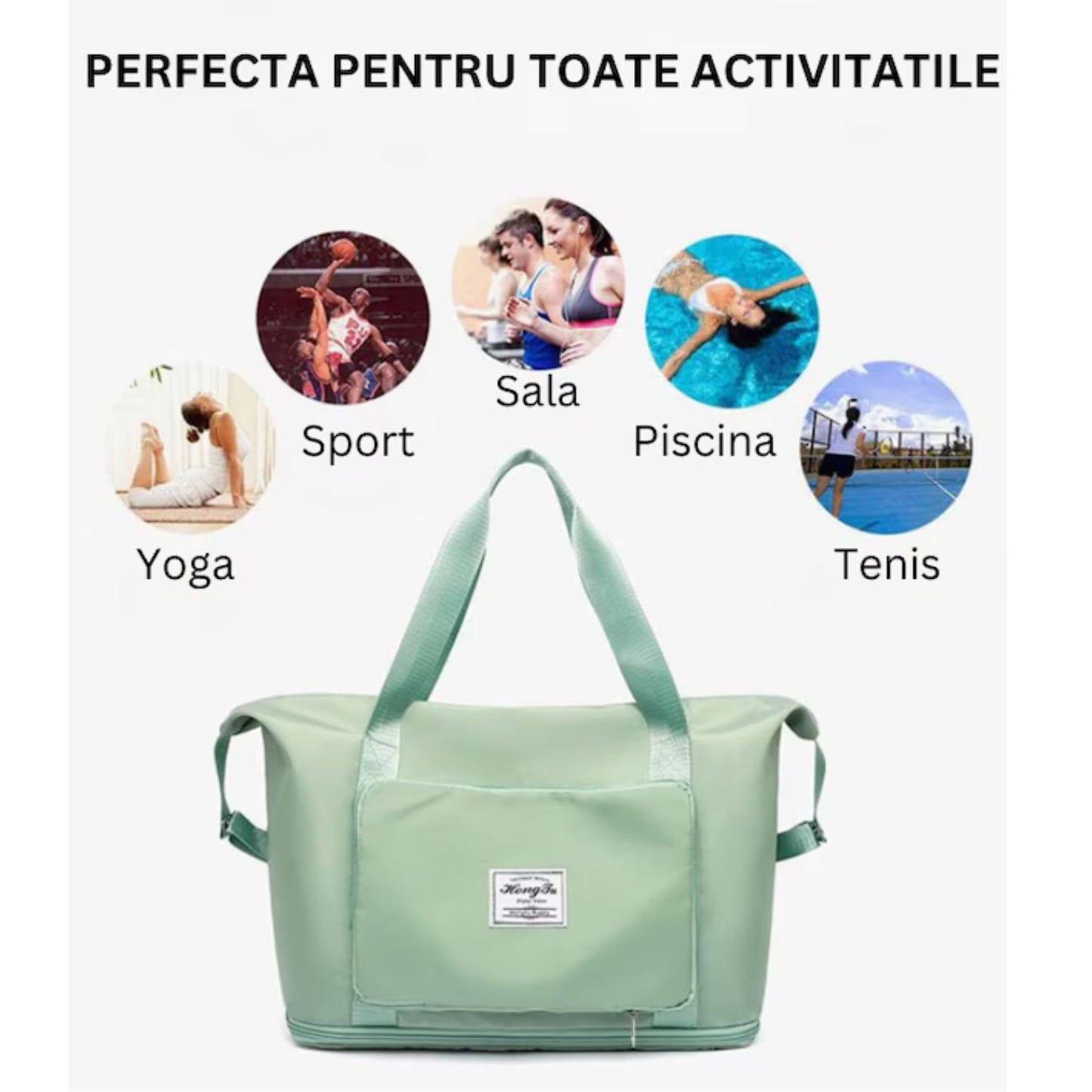 Geantă Pliabilă Multifuncțională — Călătorie, Sală & Cumpărături