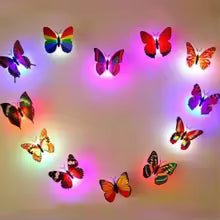 SET 10 FLUTURI LUMINOSI 3 D CU LED 1+1 GRATIS