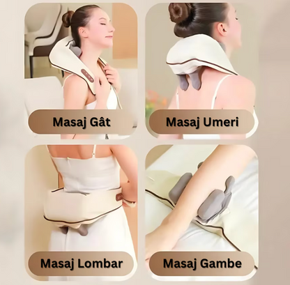 Aparat Masaj pentru Gât, Umeri, Spate și Picioare