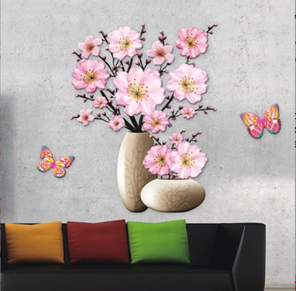 SET STICKERE CU 4 DECORAȚIUNI FLORALE