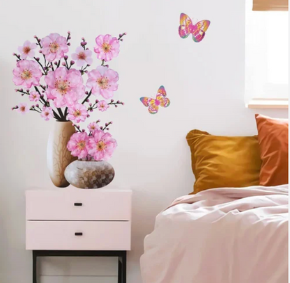 SET STICKERE CU 4 DECORAȚIUNI FLORALE