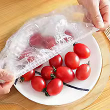 SET 100 PUNGI ALIMENTARE ELASTICE, TRANSPARENTE 1 + 1 GRATIS