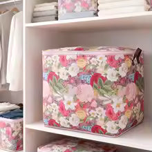 SET 3 HUSE ORGANIZARE HAINE, MODEL FLORAL