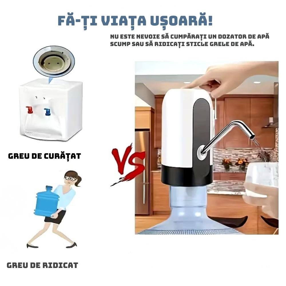 Dozator Electric Portabil pentru Apa 1+1 GRATIS