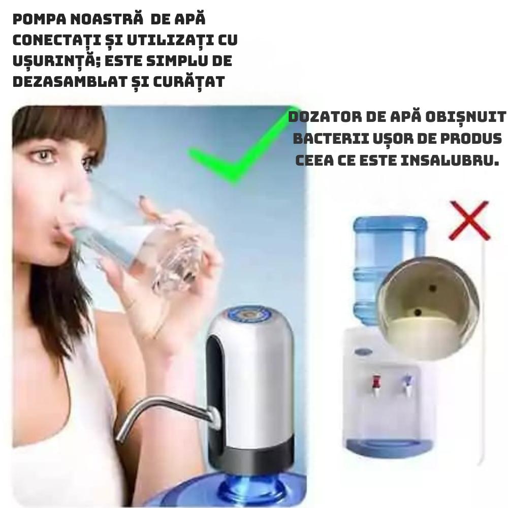 Dozator Electric Portabil pentru Apa 1+1 GRATIS