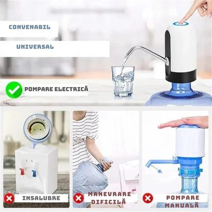 Dozator Electric Portabil pentru Apa 1+1 GRATIS