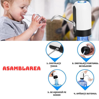 Dozator Electric Portabil pentru Apa 1+1 GRATIS