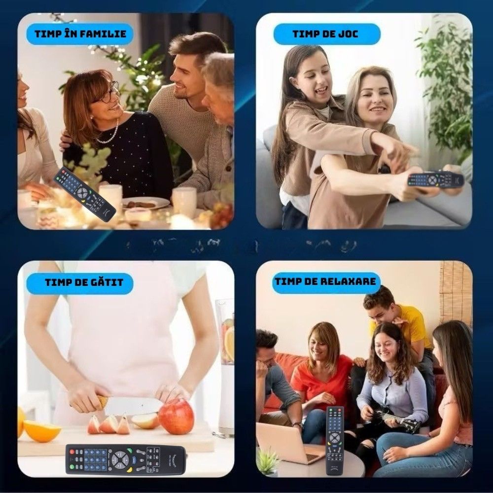 TELECOMANDĂ  UNIVERSALĂ AUDIO/VIDEO (VCD, TV, VCR, CD, SAT, DVD, AUX, etc.) 2+1 GRATUIT