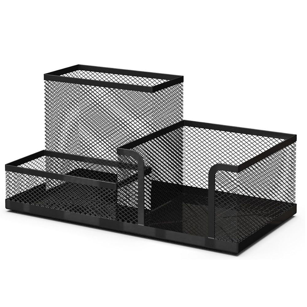 ORGANIZATOR METALIC BIROU 3 COMPARTIMENTE 1+1 CADOU
