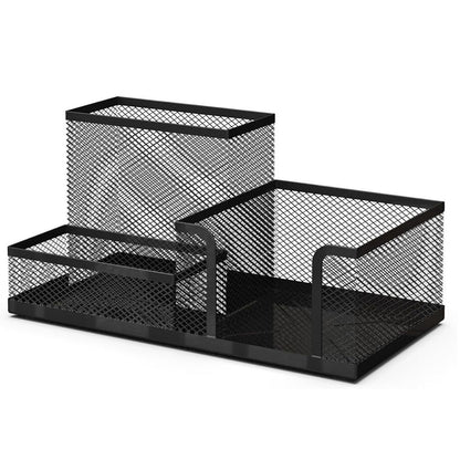 ORGANIZATOR METALIC BIROU 3 COMPARTIMENTE 1+1 CADOU