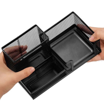 ORGANIZATOR METALIC BIROU 3 COMPARTIMENTE 1+1 CADOU