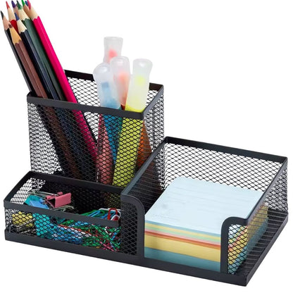 ORGANIZATOR METALIC BIROU 3 COMPARTIMENTE 1+1 CADOU