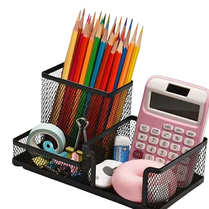 ORGANIZATOR METALIC BIROU 3 COMPARTIMENTE 1+1 CADOU