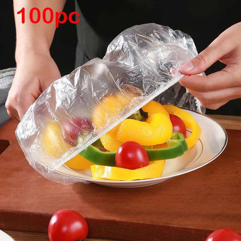 SET 100 PUNGI ALIMENTARE ELASTICE, TRANSPARENTE 1 + 1 GRATIS