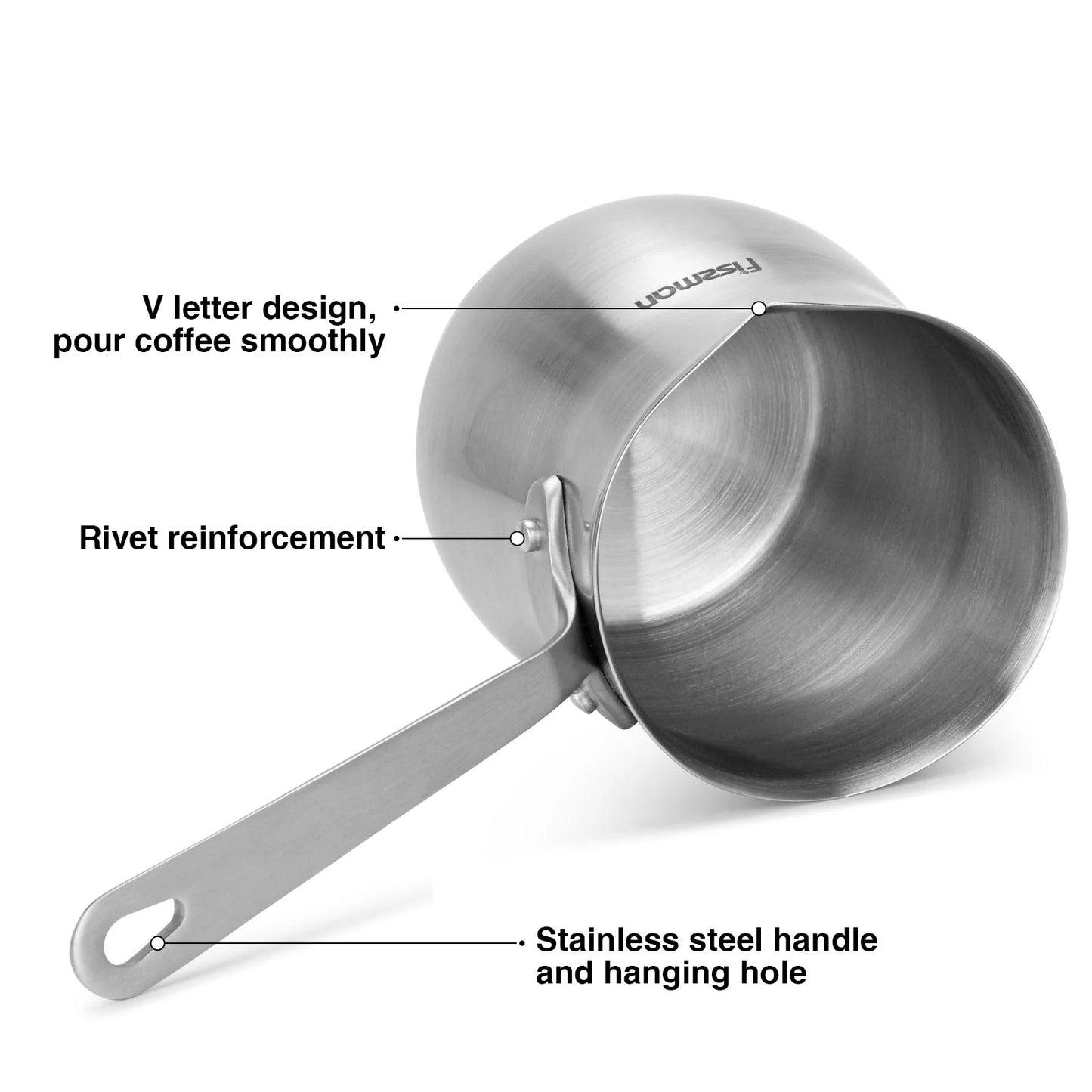 Ibric Cafea Compact Inox Inducție