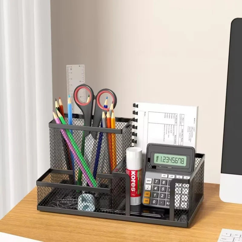 ORGANIZATOR METALIC BIROU 3 COMPARTIMENTE 1+1 CADOU