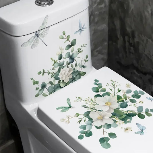 Autocolant Floral Pentru WC Modern