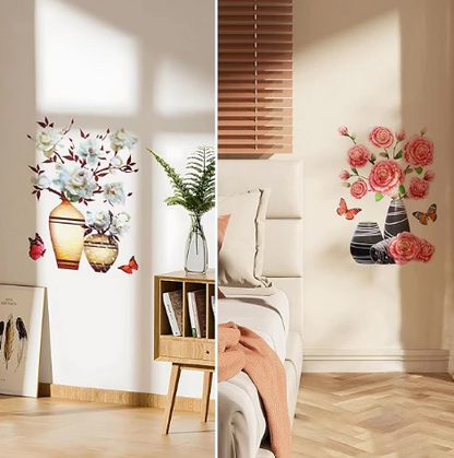 SET STICKERE CU 4 DECORAȚIUNI FLORALE
