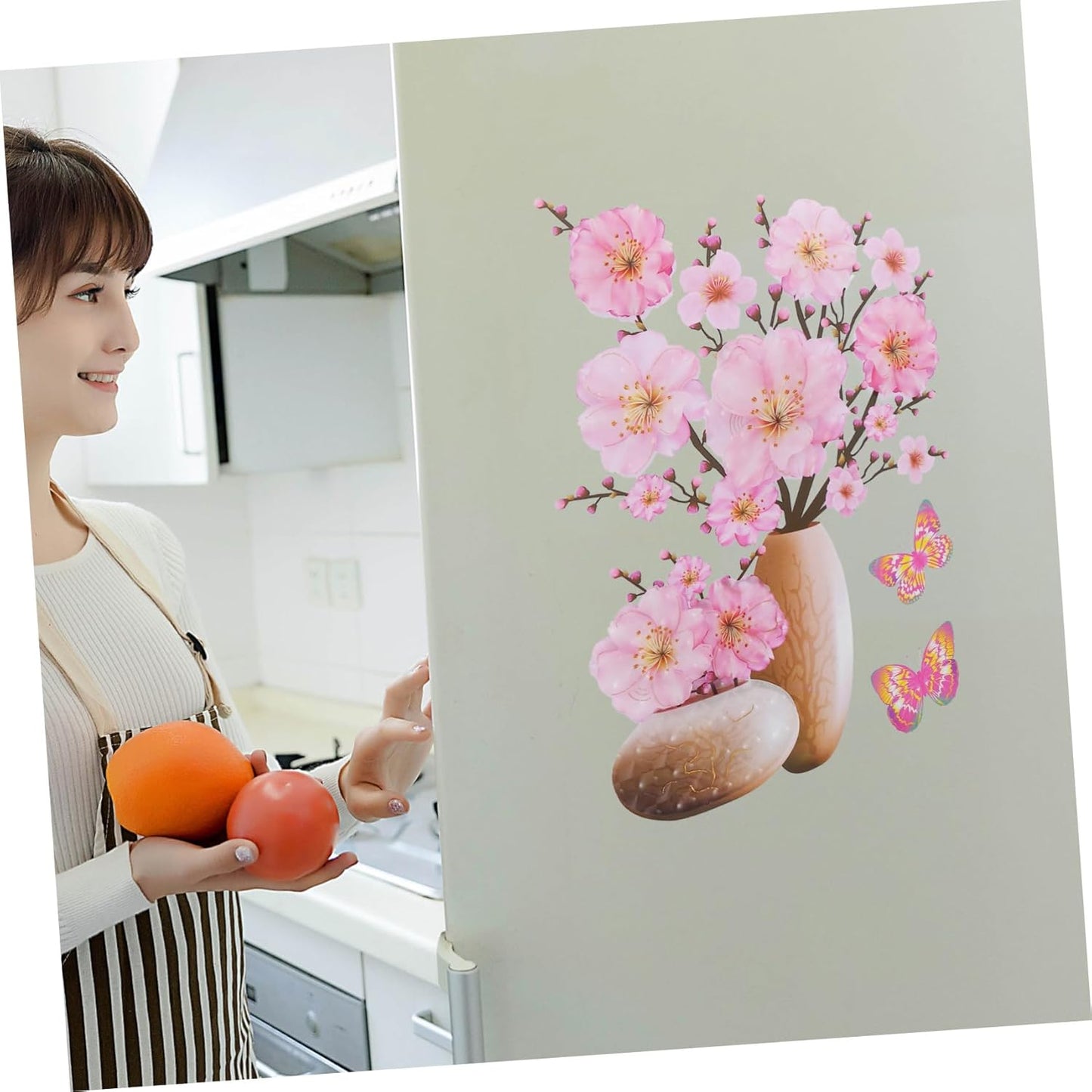 SET STICKERE CU 4 DECORAȚIUNI FLORALE
