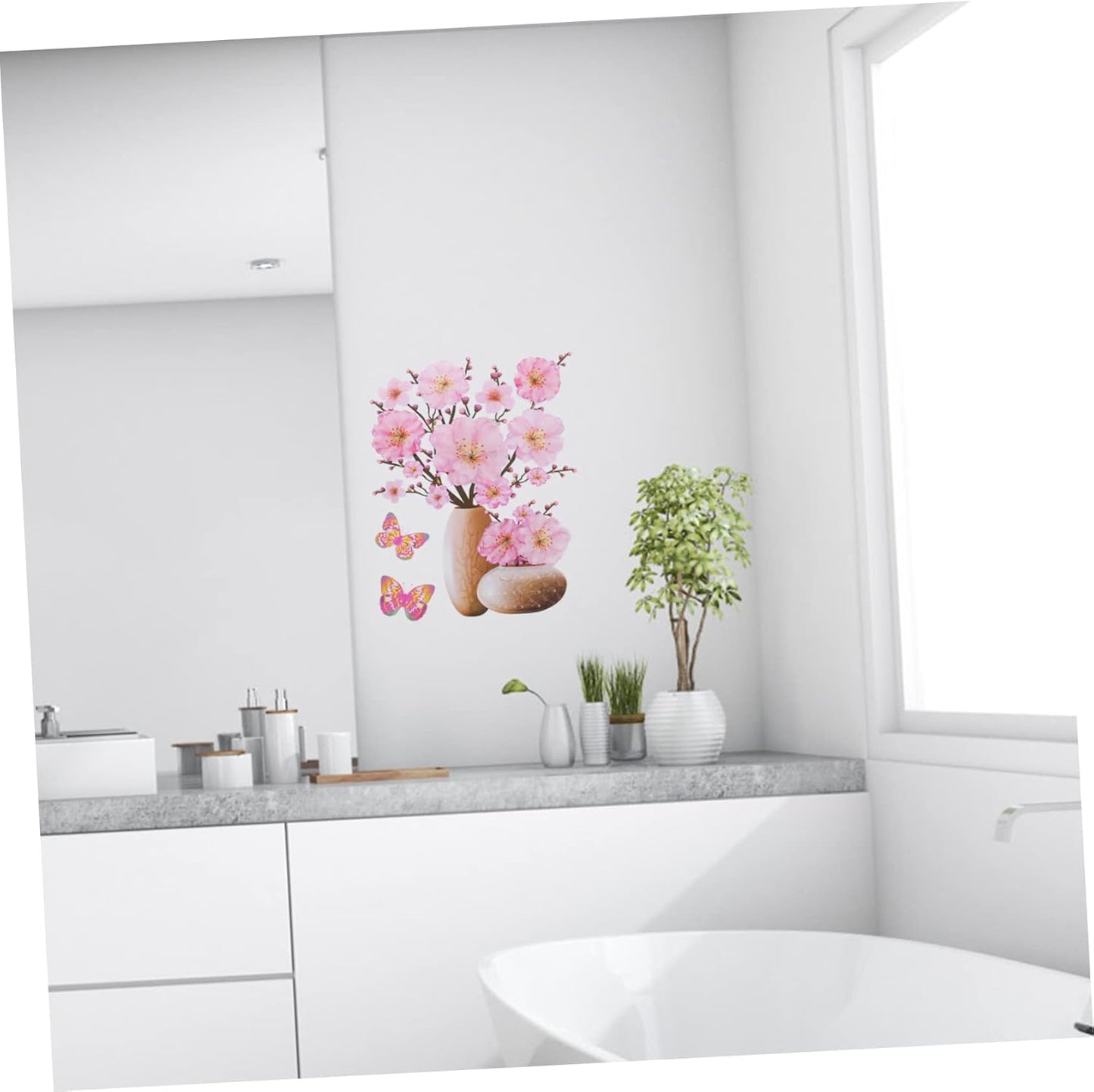 SET STICKERE CU 4 DECORAȚIUNI FLORALE