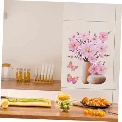 SET STICKERE CU 4 DECORAȚIUNI FLORALE
